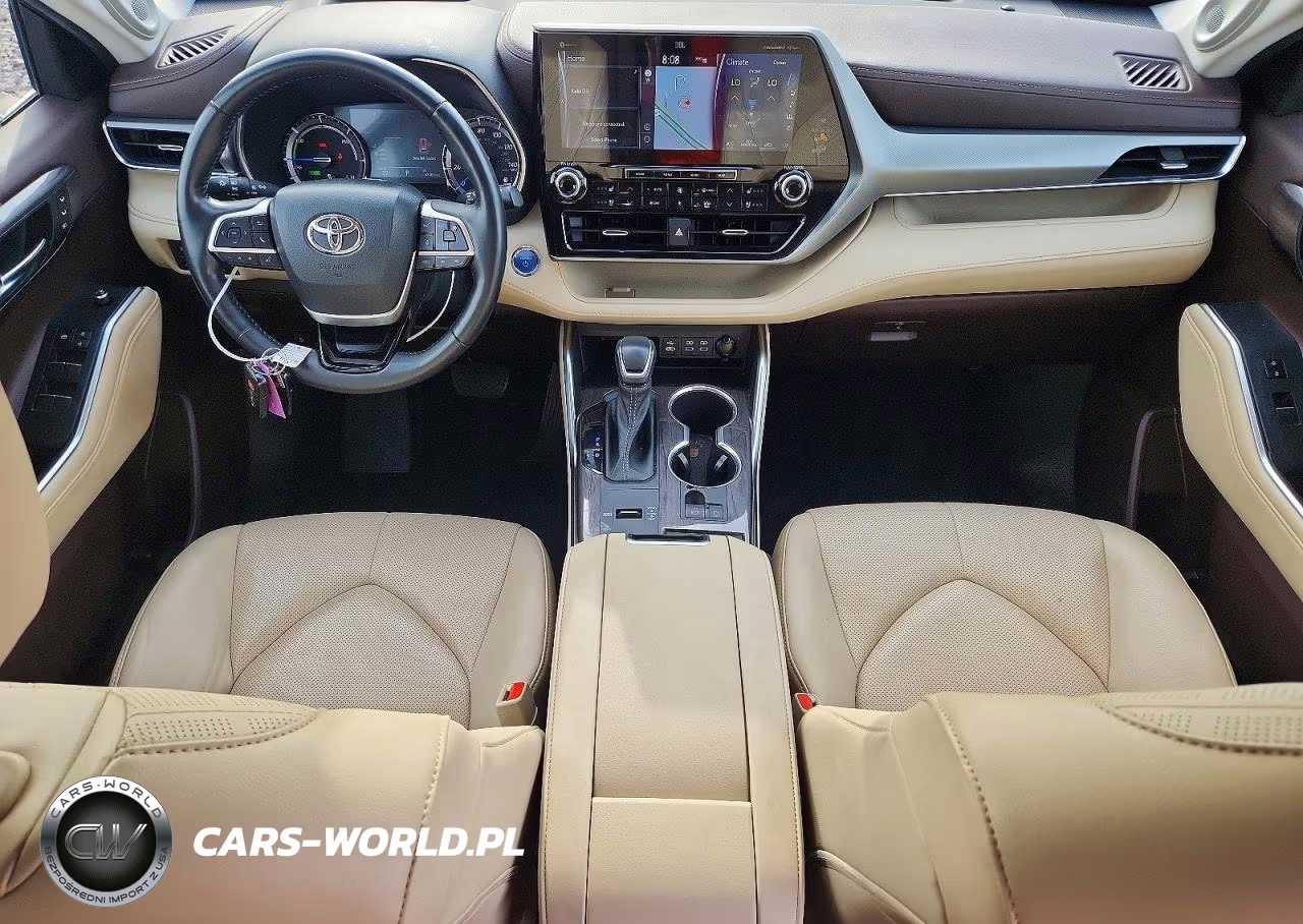 2022 Toyota Highlander Hybrid Platinum VIN:5TDEBRCH7NS096882 - 8