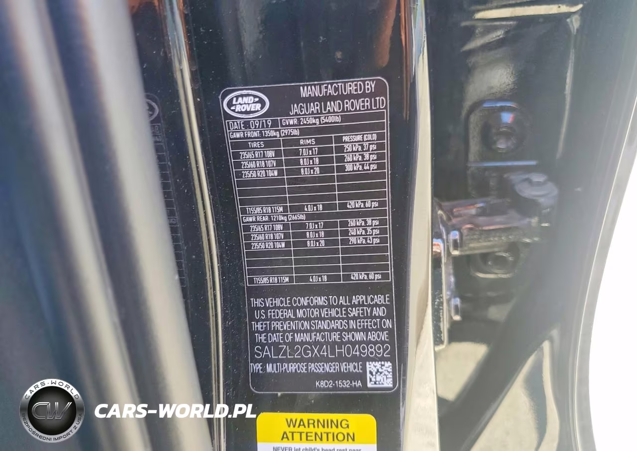 2020 Land Rover Range Rover Evoque Se VIN:SALZL2GX4LH049892 - 12