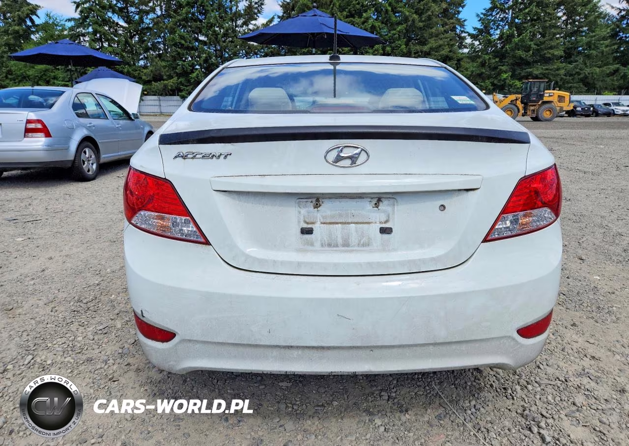 2012 Hyundai Accent Gls VIN:KMHCU4AE7CU238715 - 6