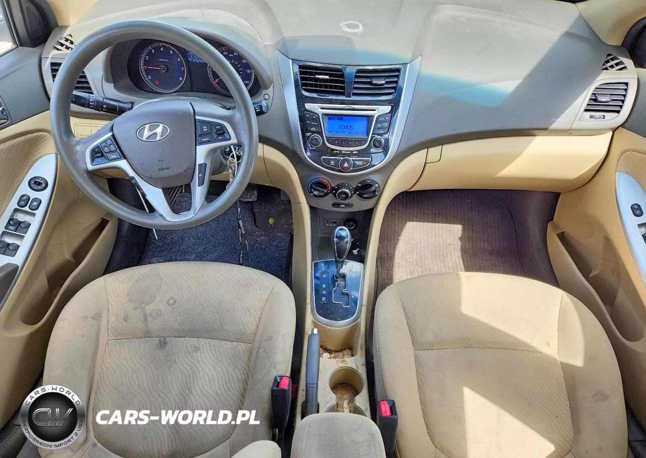 2012 Hyundai Accent Gls VIN:KMHCU4AE7CU238715 - 8