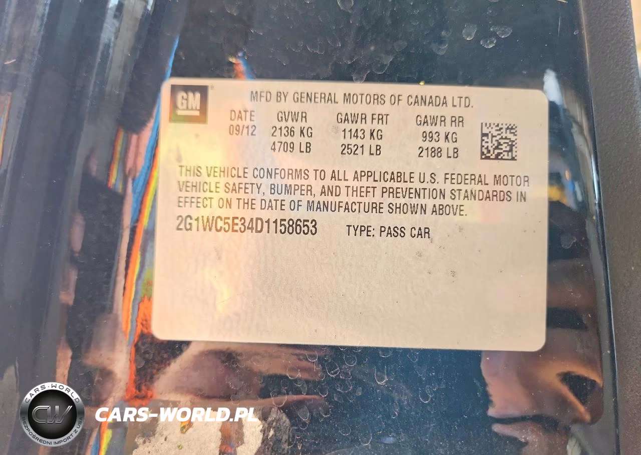 2013 Chevrolet Impala Ltz VIN:2G1WC5E34D1158653 - 12