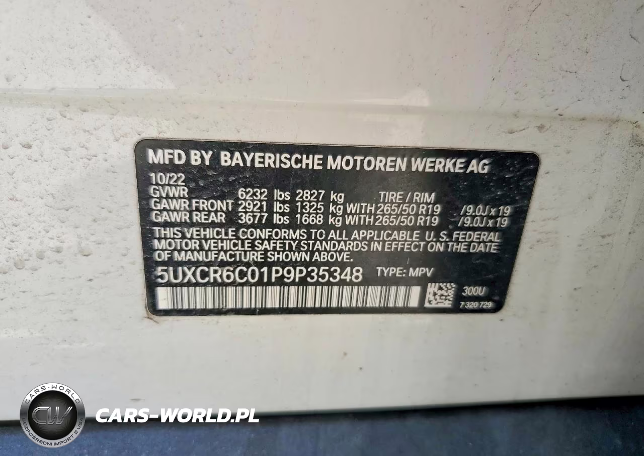 2023 BMW X5 xDrive40I VIN:5UXCR6C01P9P35348 - 13