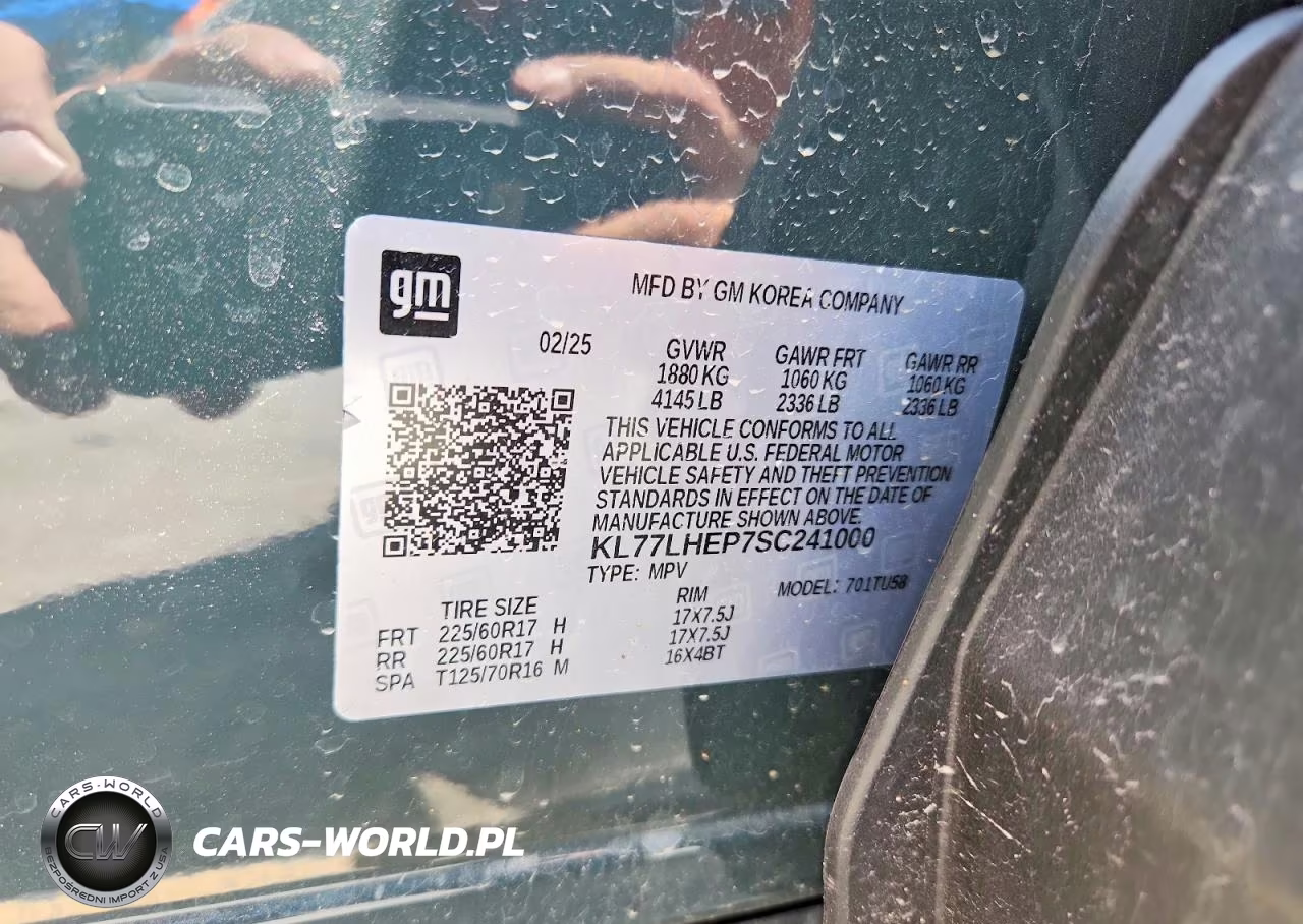 2025 Chevrolet Trax 1Lt VIN:KL77LHEP7SC241000 - 12