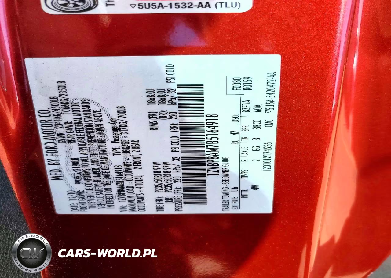 2011 Ford Mustang VIN:1ZVBP8AM7B5164918 - 12