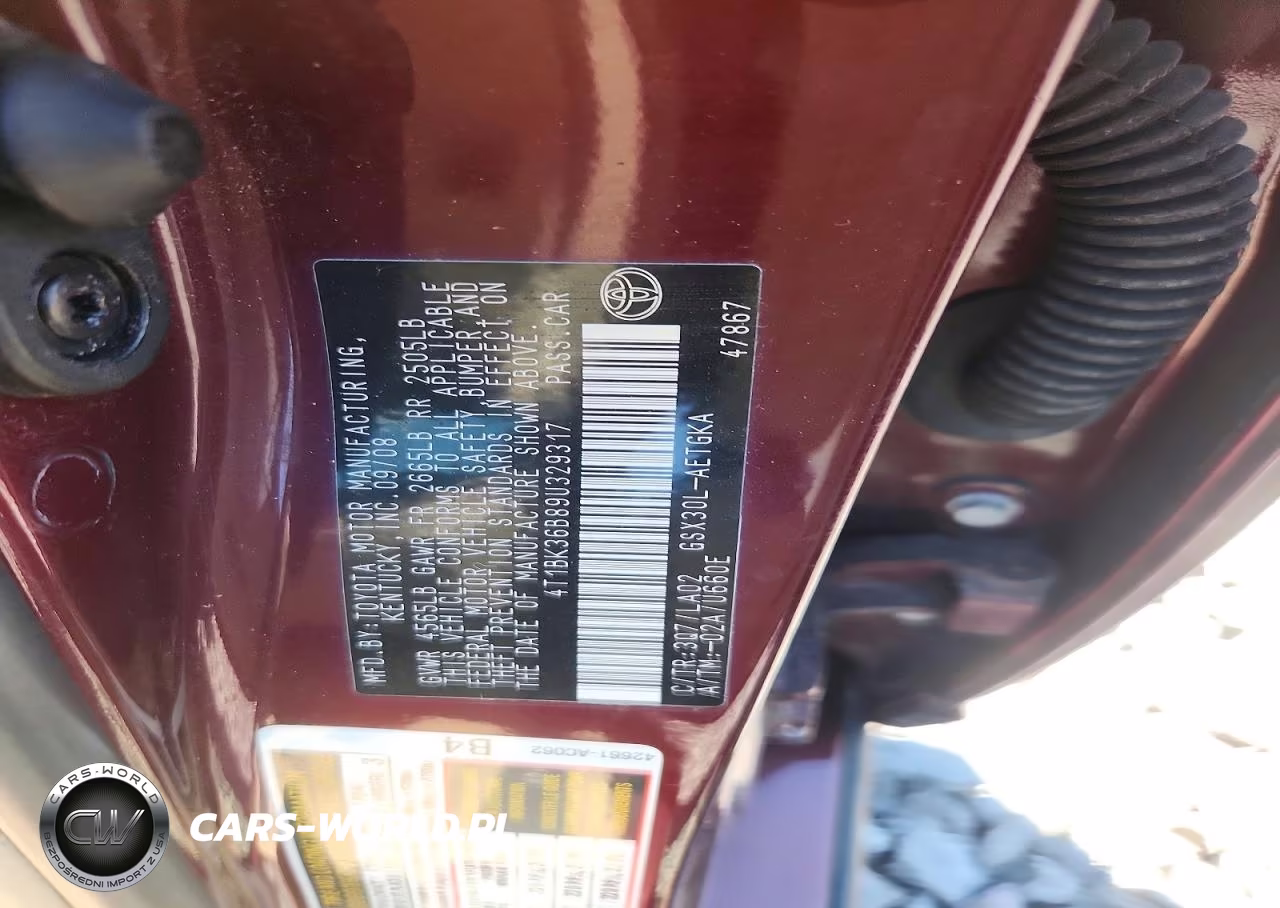 2009 Toyota Avalon Xls VIN:4T1BK36B89U329317 - 13