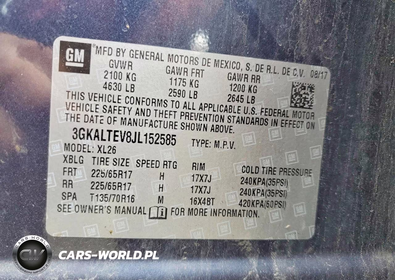 2018 GMC Terrain Sle VIN:3GKALTEV8JL152585 - 13
