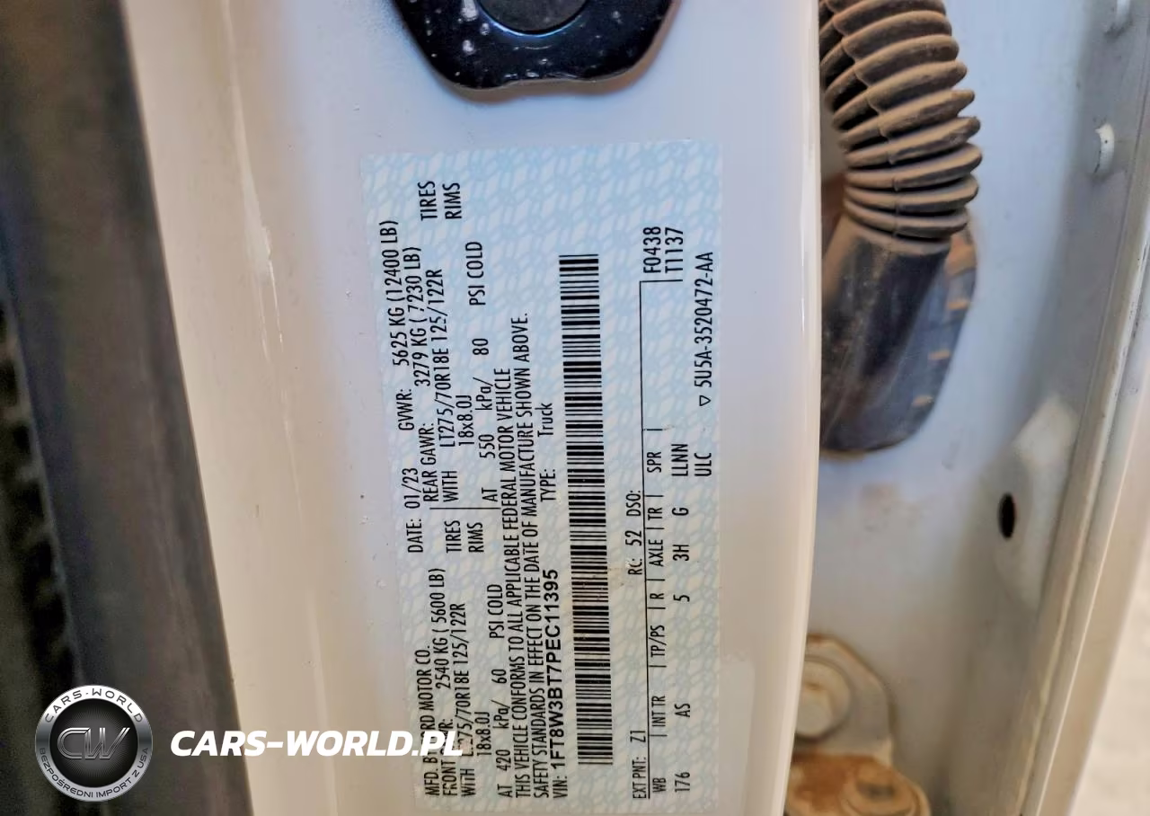 2023 Ford F350 Super Duty VIN:1FT8W3BT7PEC11395 - 12
