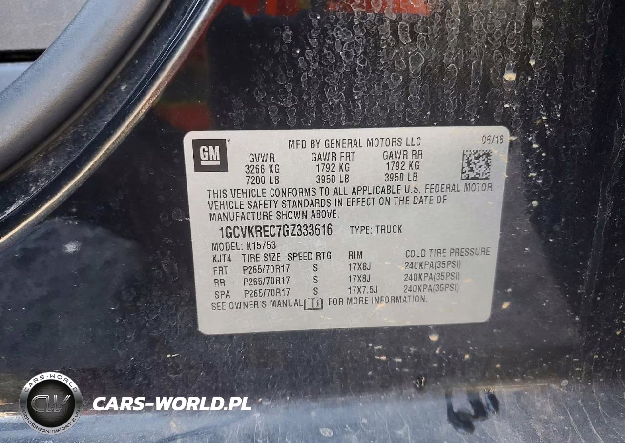 2016 Chevrolet Silverado 1500 1Lt VIN:1GCVKREC7GZ333616 - 12