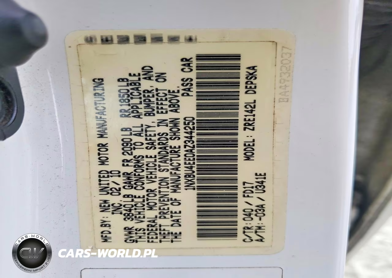 2010 Toyota Corolla S VIN:1NXBU4EE0AZ344250 - 12