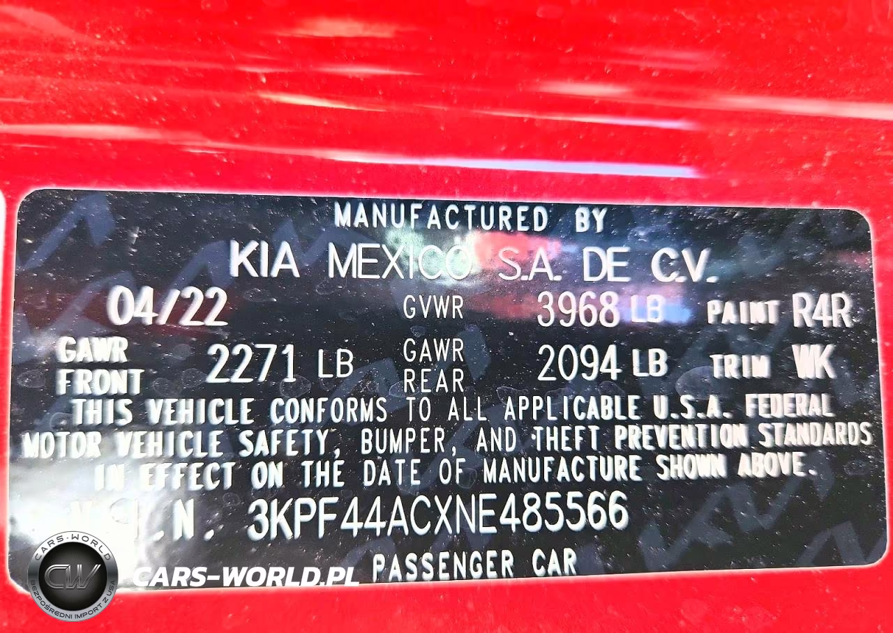 2022 Kia Forte Gt VIN:3KPF44ACXNE485566 - 12
