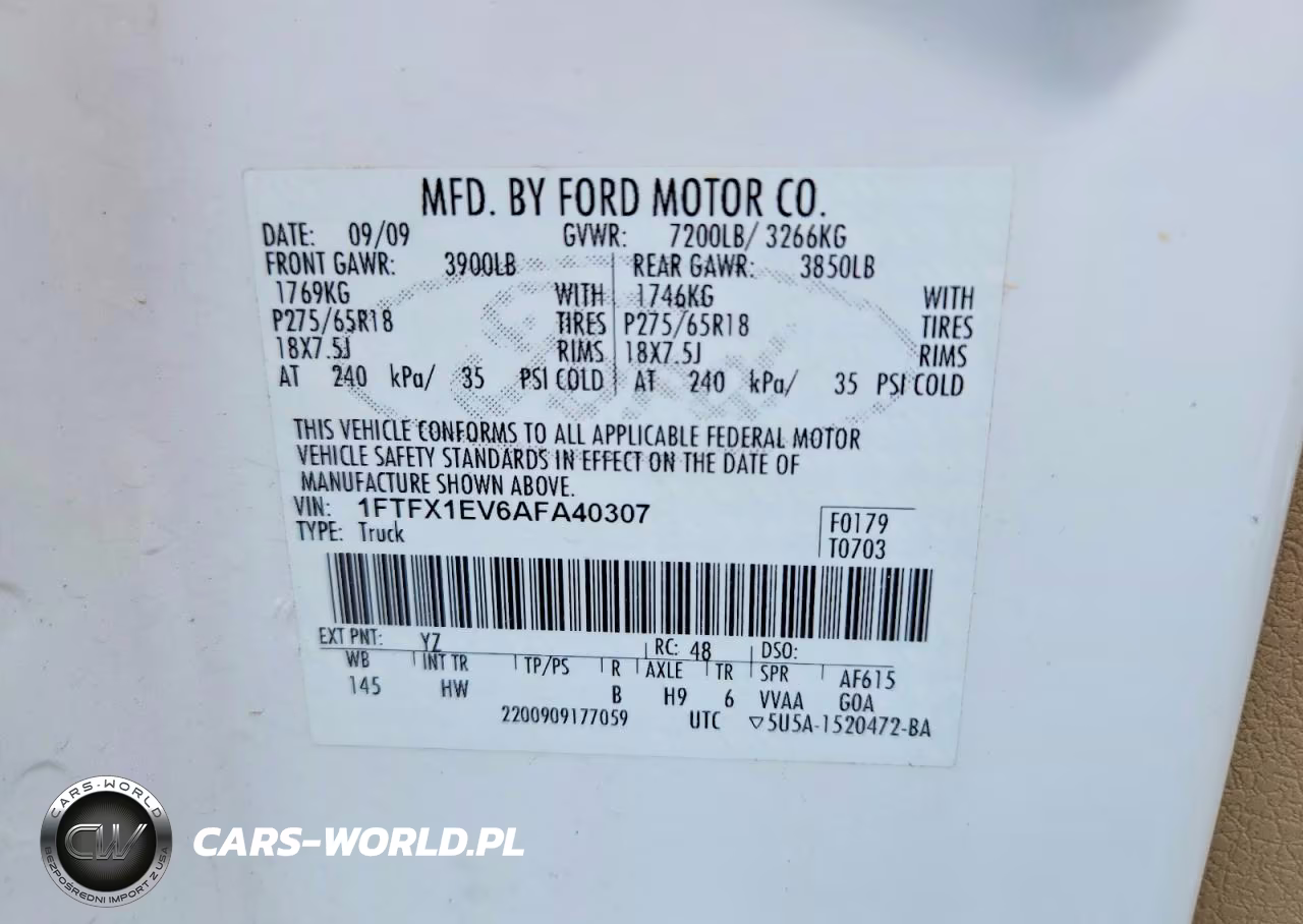 2010 Ford F150 Super Cab VIN:1FTFX1EV6AFA40307 - 12