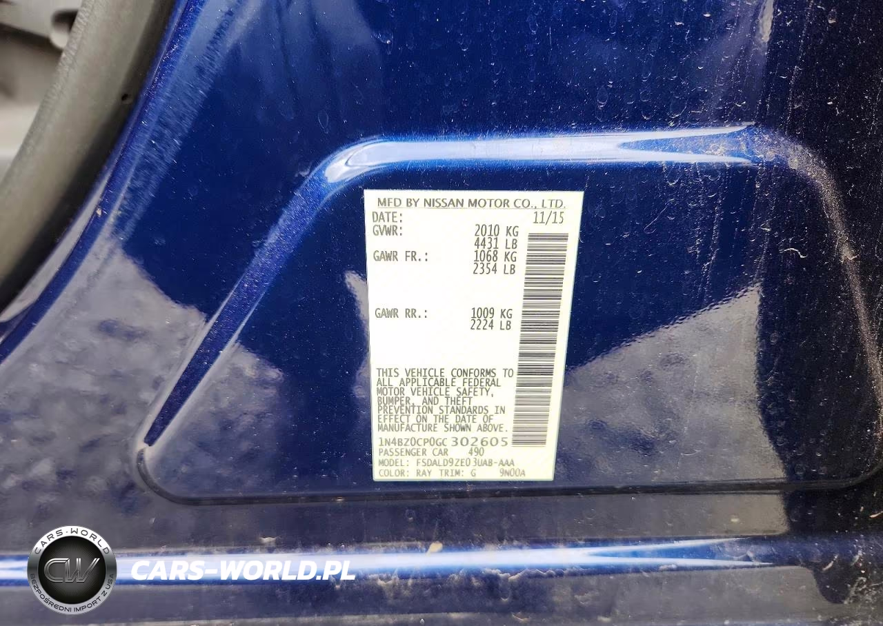 2016 Nissan Leaf Sv VIN:1N4BZ0CP0GC302605 - 13