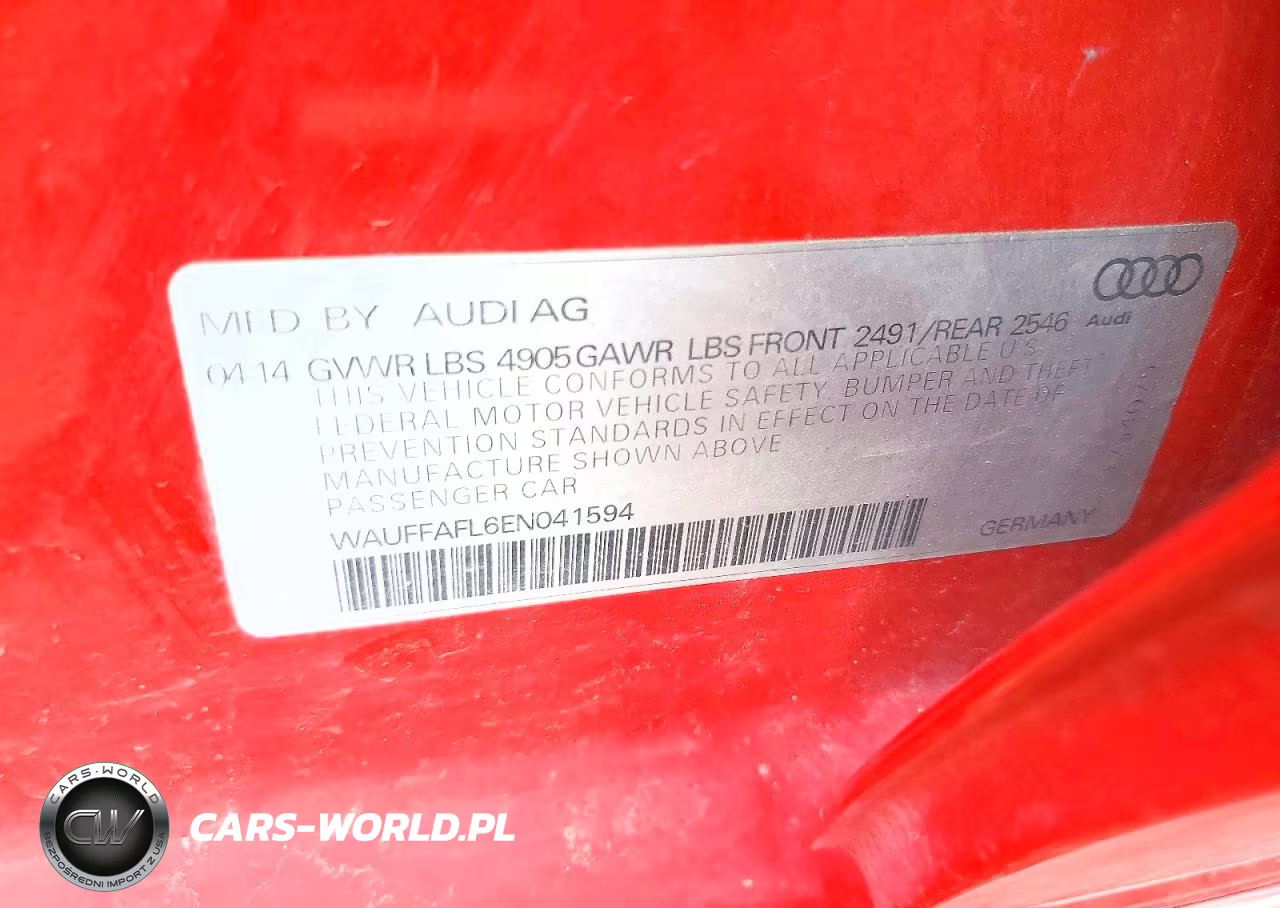 2014 Audi A4 Premium Plus VIN:WAUFFAFL6EN041594 - 12