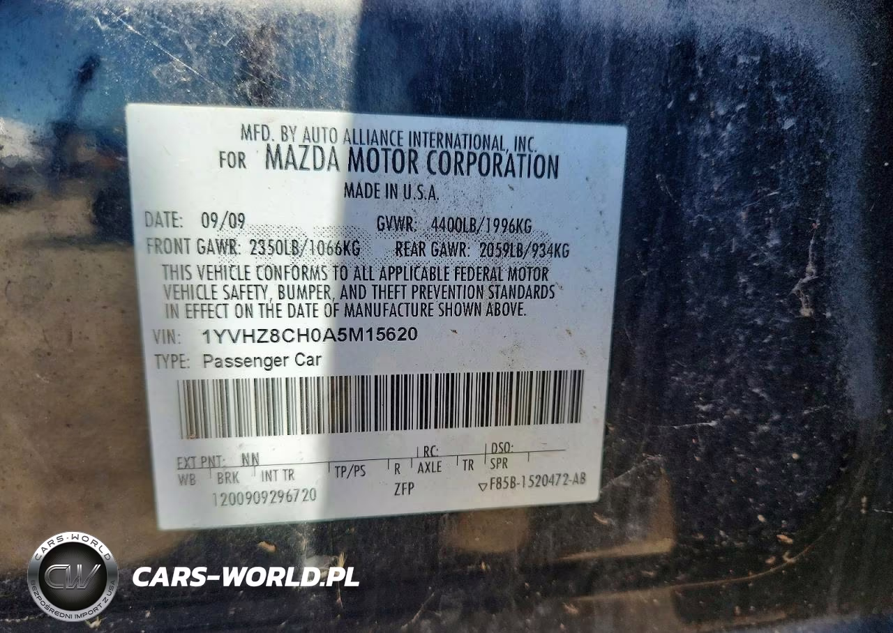 2010 Mazda 6 I VIN:1YVHZ8CH0A5M15620 - 12