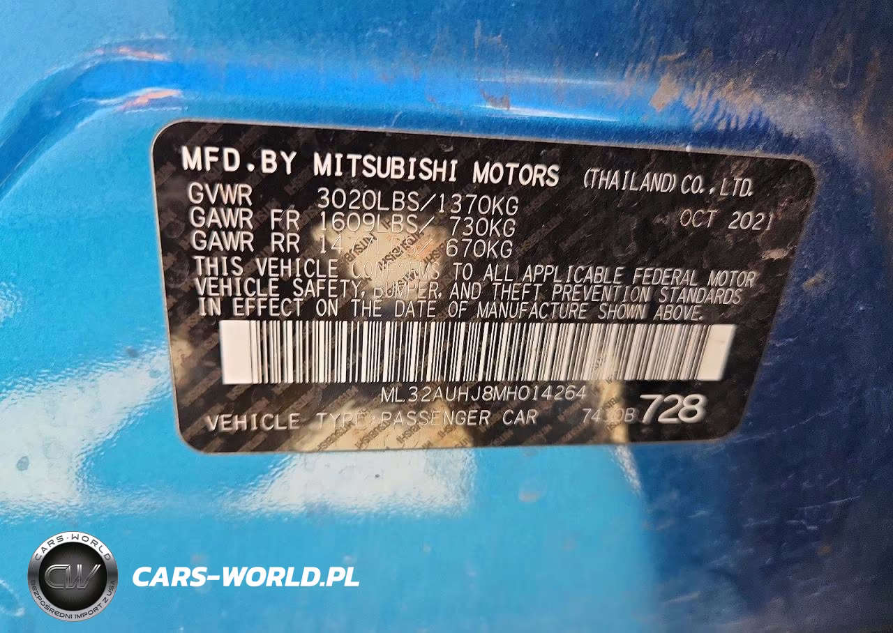 2021 Mitsubishi Mirage Es VIN:ML32AUHJ8MH014264 - 12