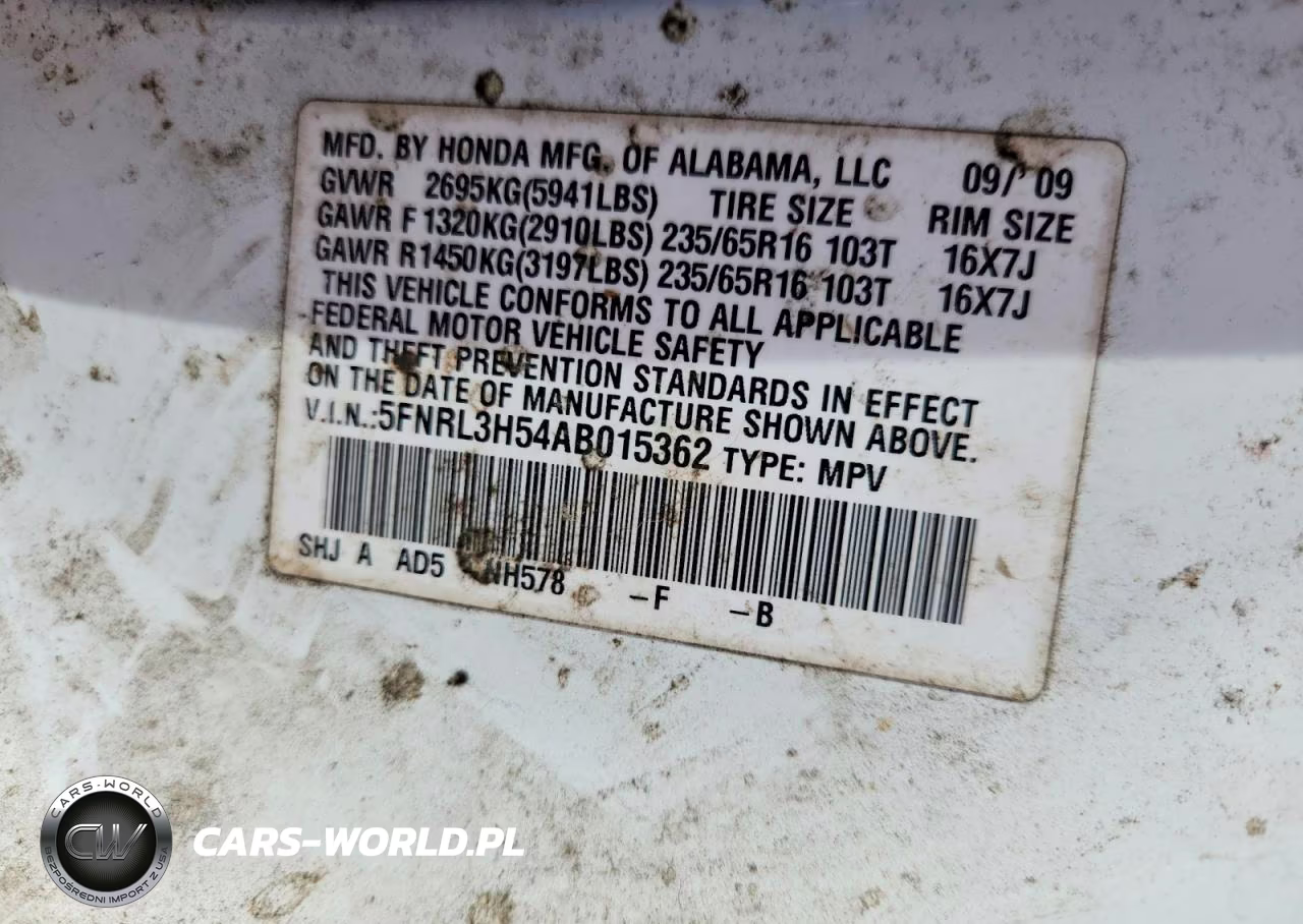 2010 Honda Odyssey Ex VIN:5FNRL3H54AB015362 - 13