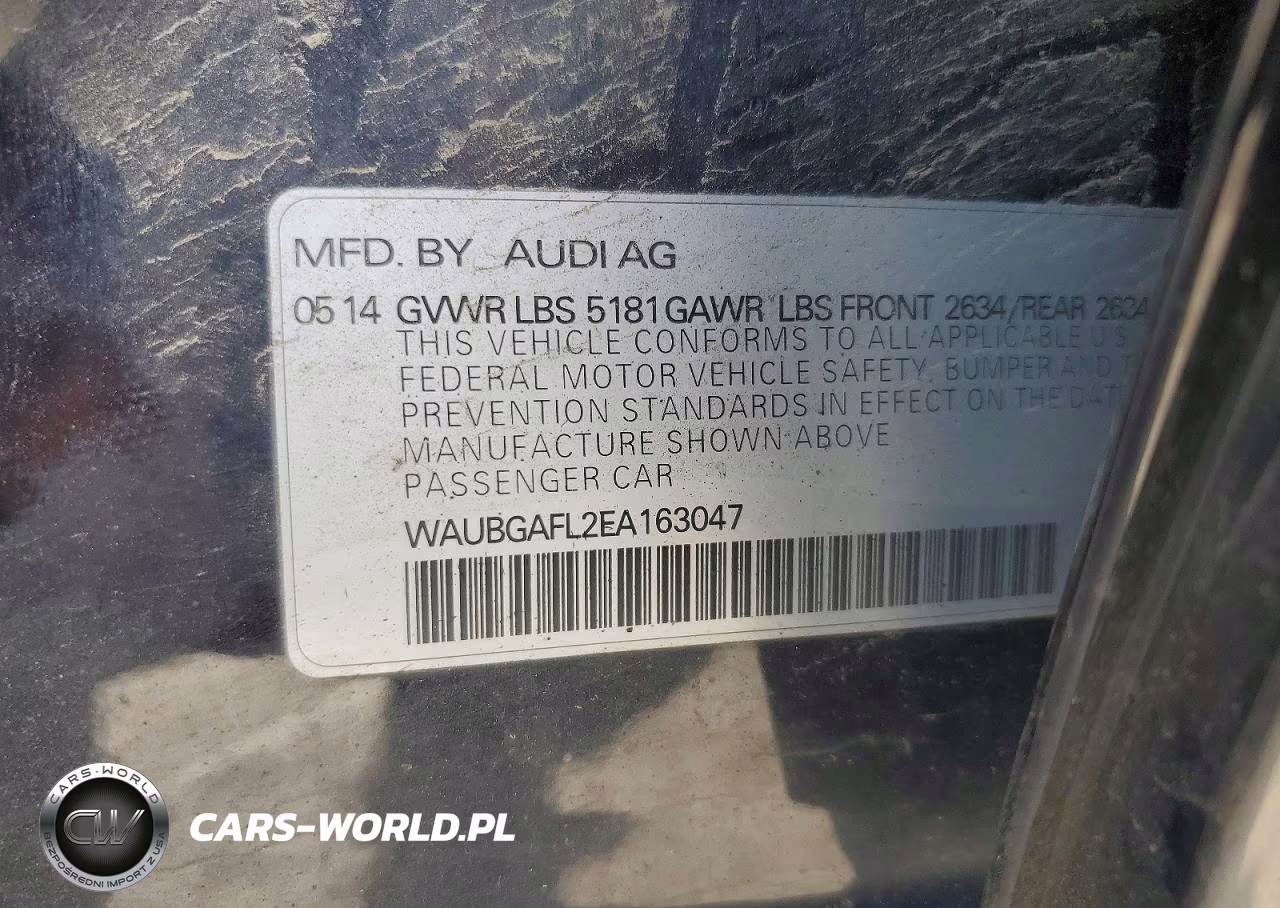 2014 Audi S4 Premium Plus VIN:WAUBGAFL2EA163047 - 12