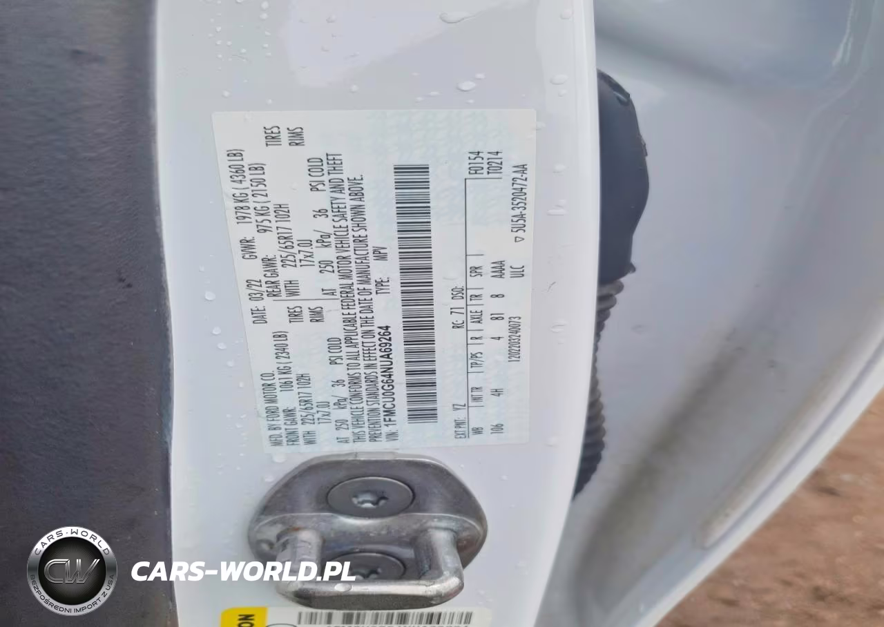 2022 Ford Escape Se VIN:1FMCU0G64NUA69264 - 12