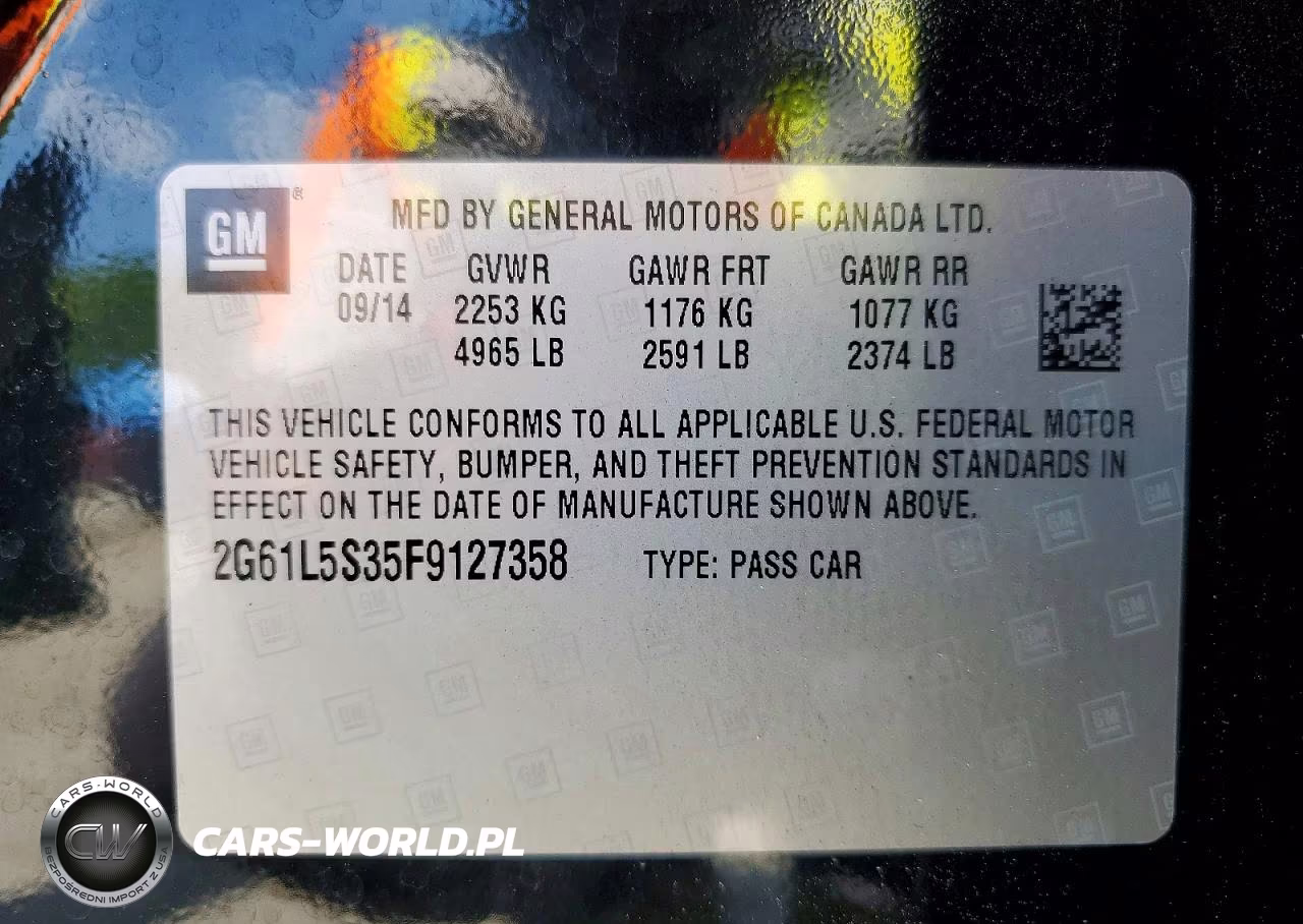 2015 Cadillac Xts VIN:2G61L5S35F9127358 - 12