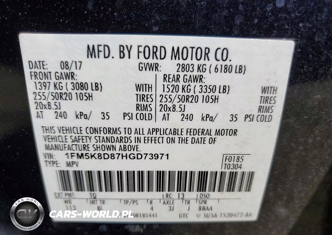 2017 Ford Explorer Xlt VIN:1FM5K8D87HGD73971 - 13