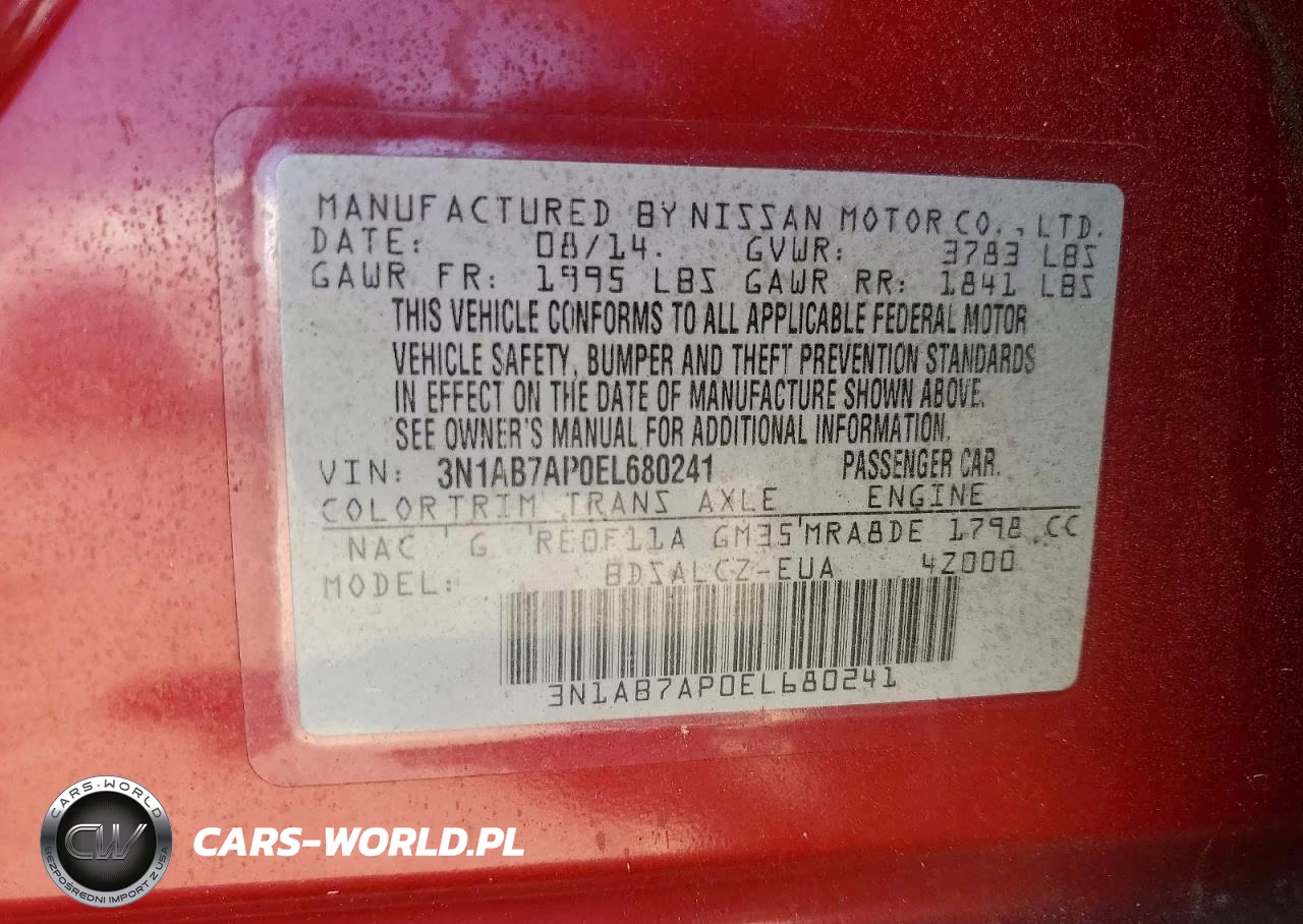 2014 Nissan Sentra S VIN:3N1AB7AP0EL680241 - 12