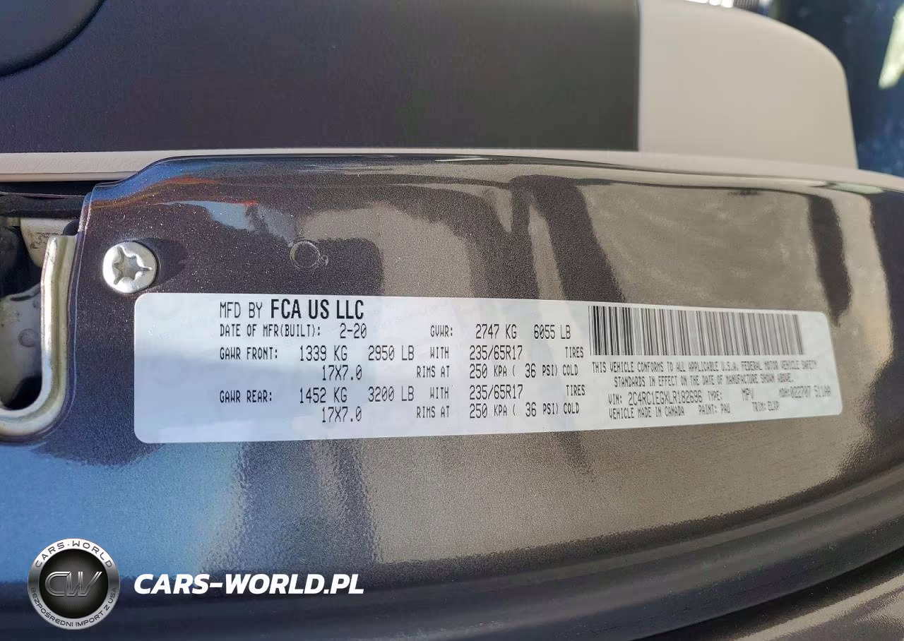 2020 Chrysler Pacifica Touring L Plus VIN:2C4RC1EGXLR182696 - 13