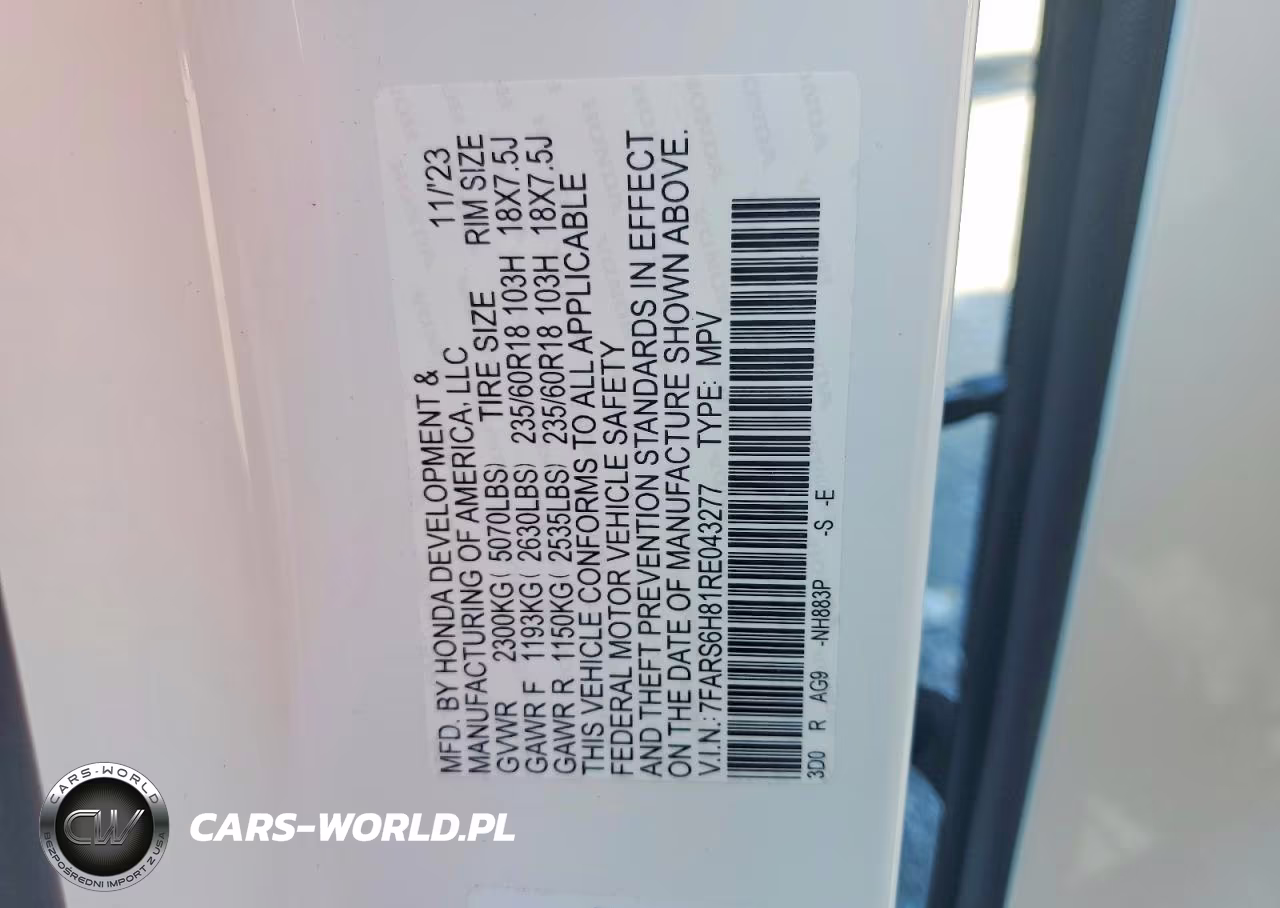 2024 Honda Cr-V Sport-L VIN:7FARS6H81RE043277 - 13
