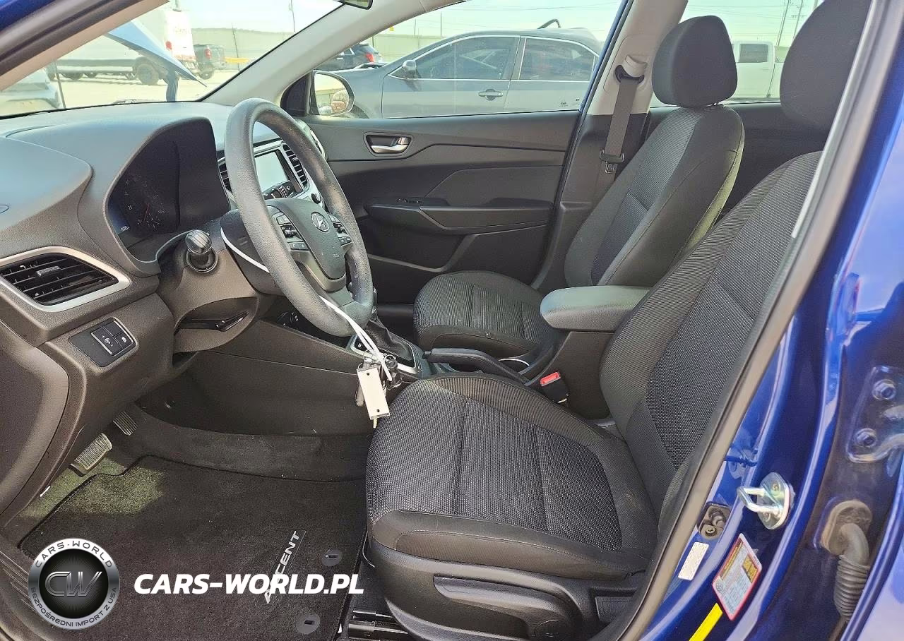 2022 Hyundai Accent Sel VIN:3KPC24A68NE187844 - 7