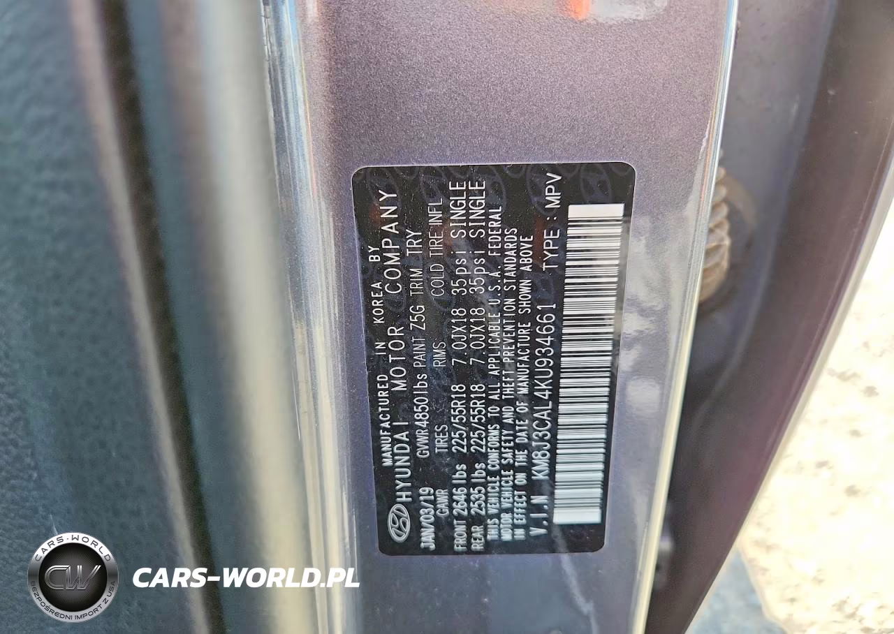 2019 Hyundai Tucson Sel VIN:KM8J3CAL4KU934661 - 13