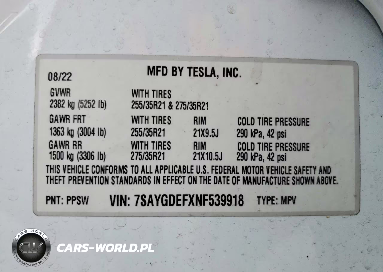 2022 Tesla Model Y VIN:7SAYGDEFXNF539918 - 12