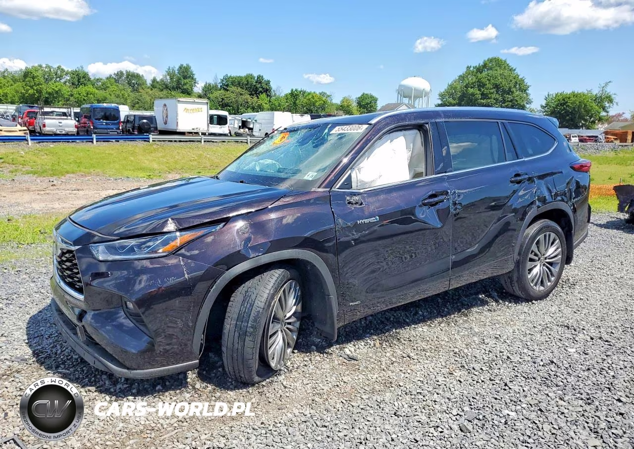 2021 Toyota Highlander Hybrid Platinum VIN:5TDEBRCH3MS017397 - 1