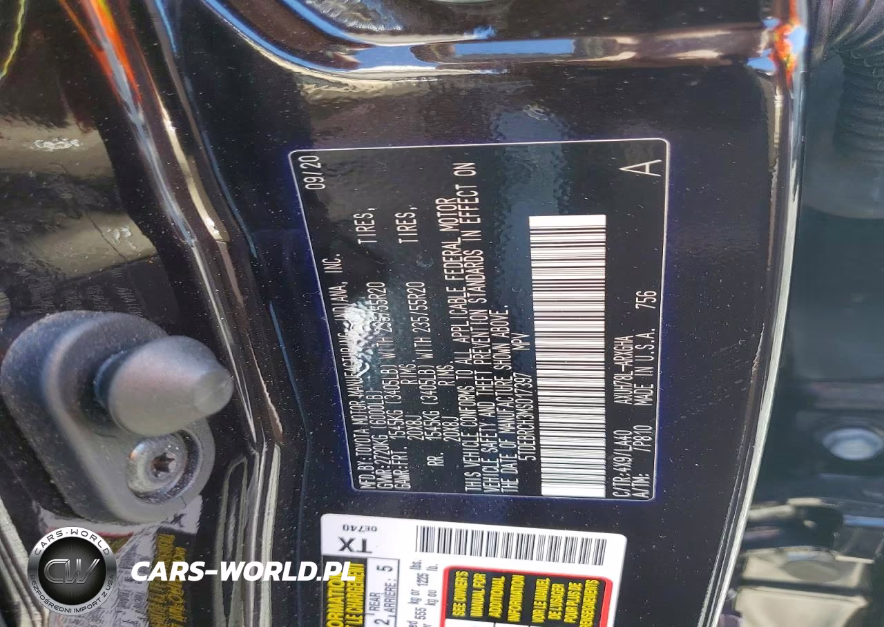 2021 Toyota Highlander Hybrid Platinum VIN:5TDEBRCH3MS017397 - 13