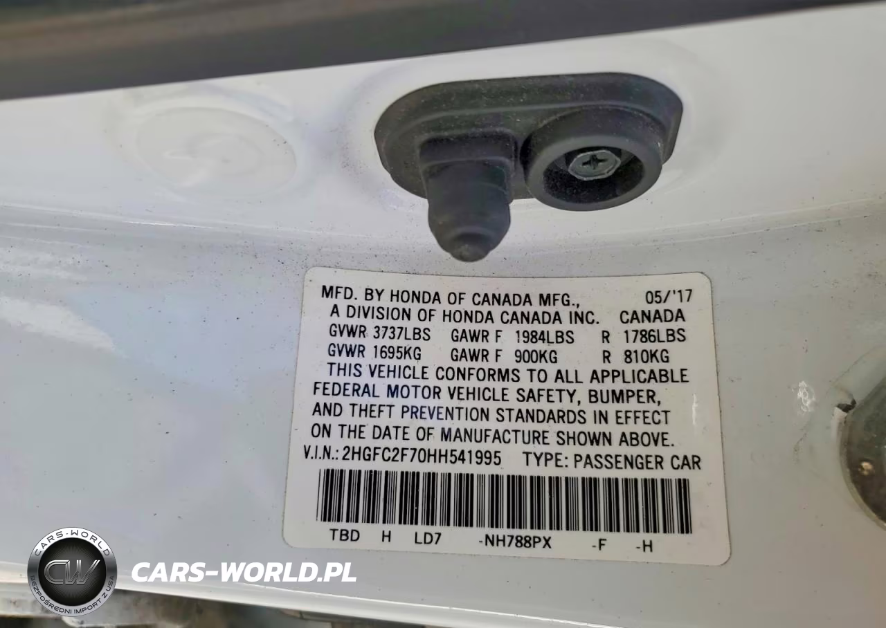 2017 Honda Civic Ex VIN:2HGFC2F70HH541995 - 12