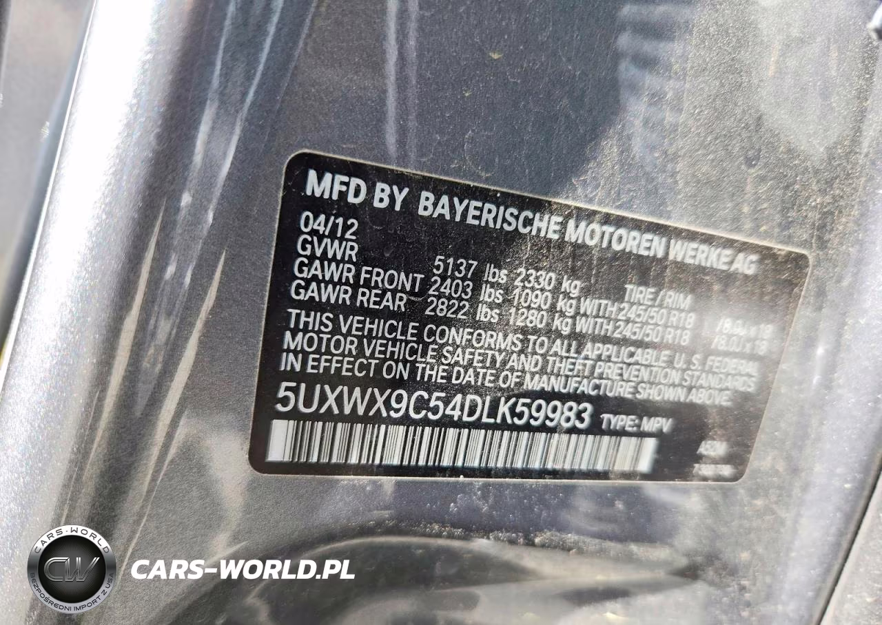 2013 BMW X3 xDrive28I VIN:5UXWX9C54DLK59983 - 13
