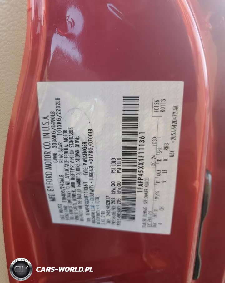 2004 Ford Mustang Gt VIN:1FAFP45XX4F111361 - 13