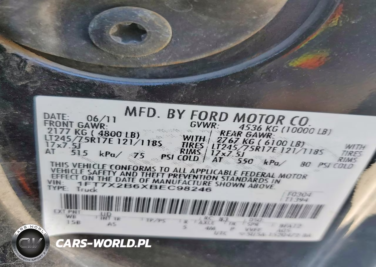 2011 Ford F250 Super Duty VIN:1FT7X2B6XBEC98246 - 13
