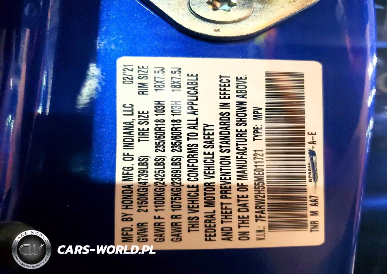 2021 Honda Cr-V Ex VIN:7FARW2H55ME011721 - 13