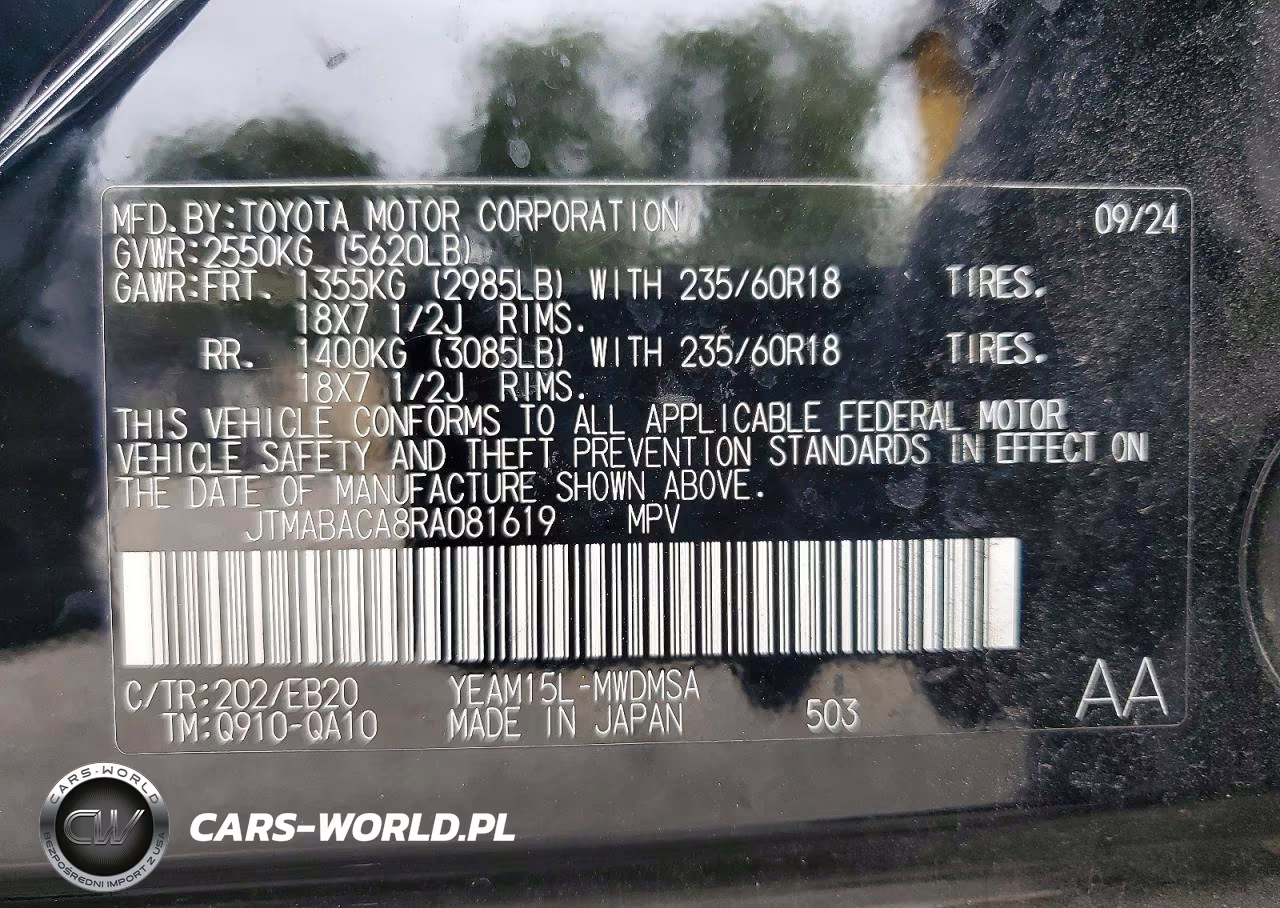 2024 Toyota Bz4X Xle VIN:JTMABACA8RA081619 - 14
