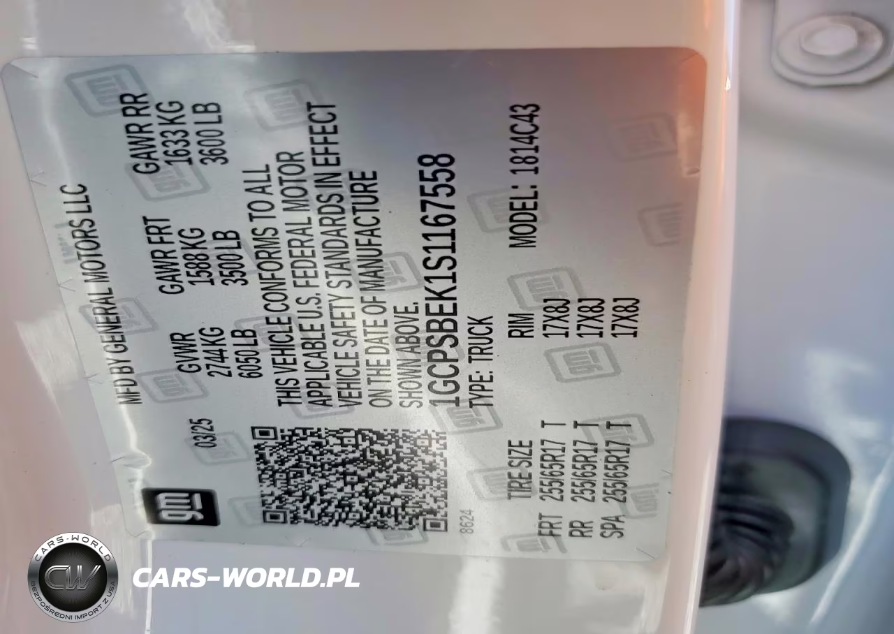 2025 Chevrolet Colorado VIN:1GCPSBEK1S1167558 - 13