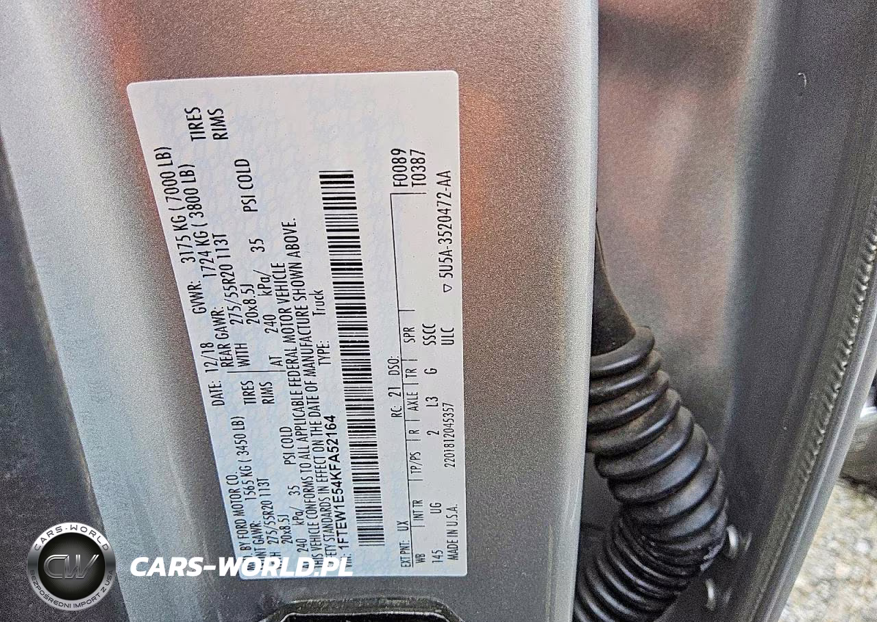 2019 Ford F150 Supercrew VIN:1FTEW1E54KFA52164 - 12