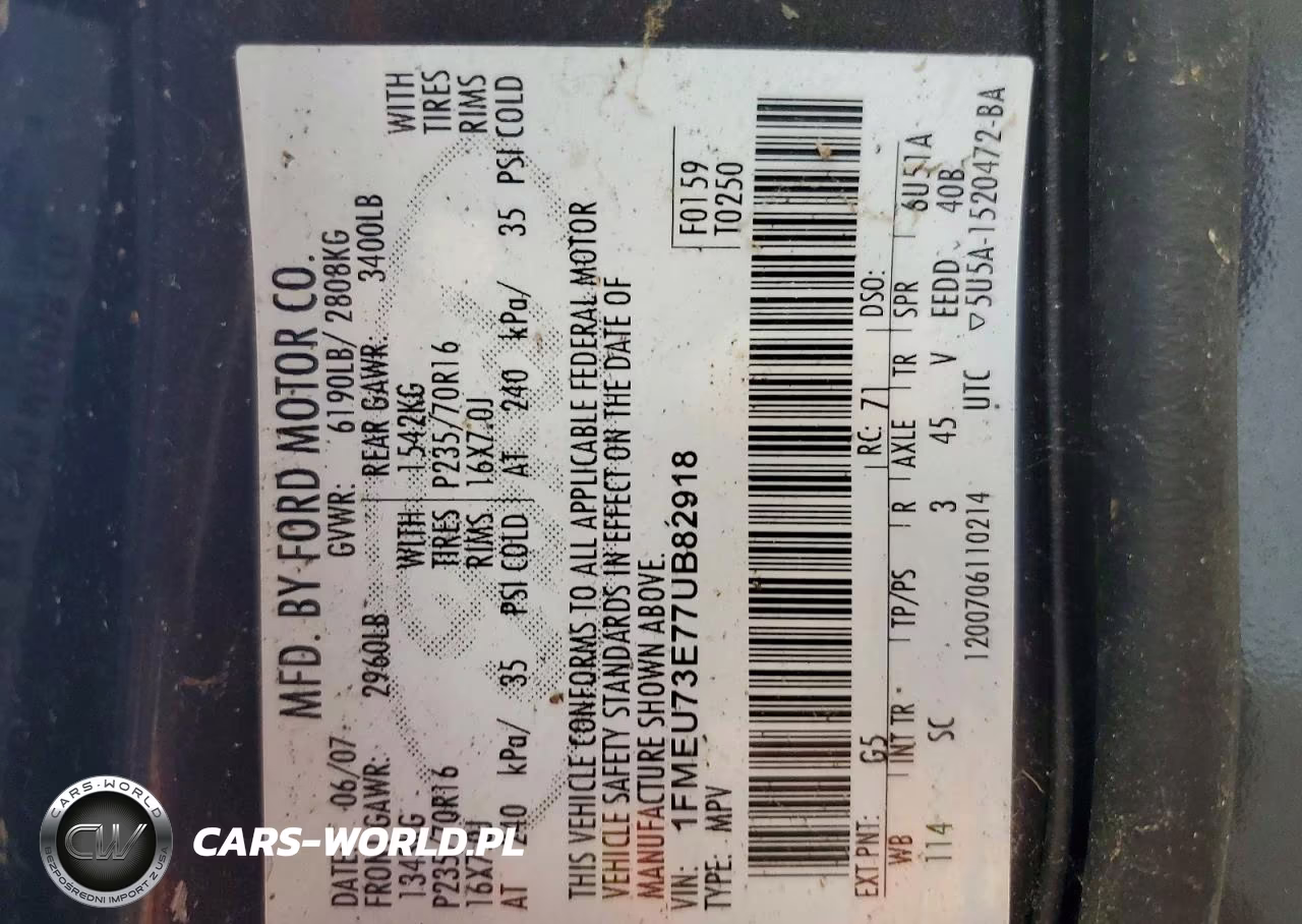 2007 Ford Explorer Xlt VIN:1FMEU73E77UB82918 - 13