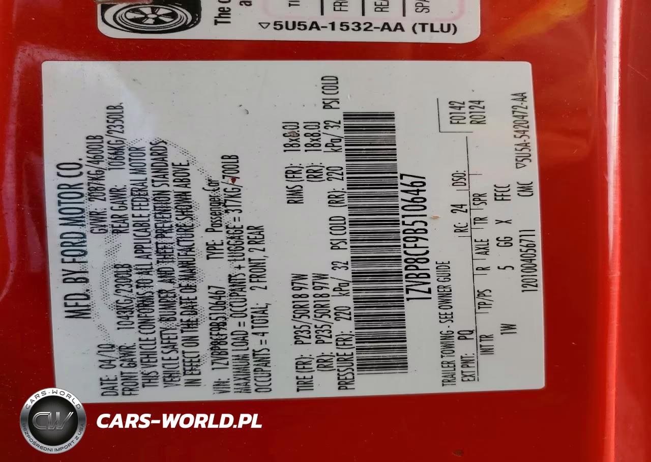 2011 Ford Mustang Gt VIN:1ZVBP8CF9B5106467 - 12