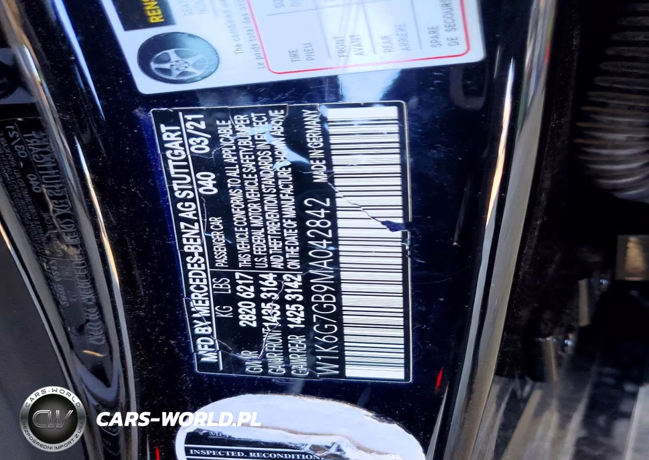 2021 Mercedes-Benz S 580 4Matic VIN:W1K6G7GB9MA042842 - 12