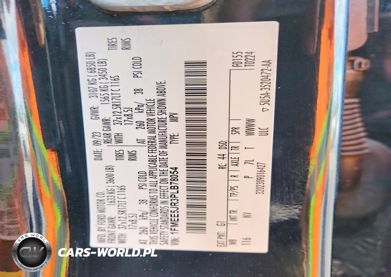 2023 Ford Bronco Raptor VIN:1FMEE5JR3PLB78054 - 14