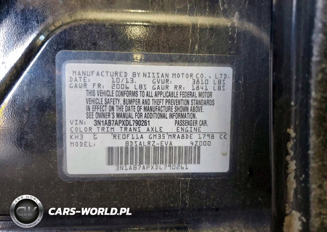 2013 Nissan Sentra S VIN:3N1AB7APXDL790261 - 12