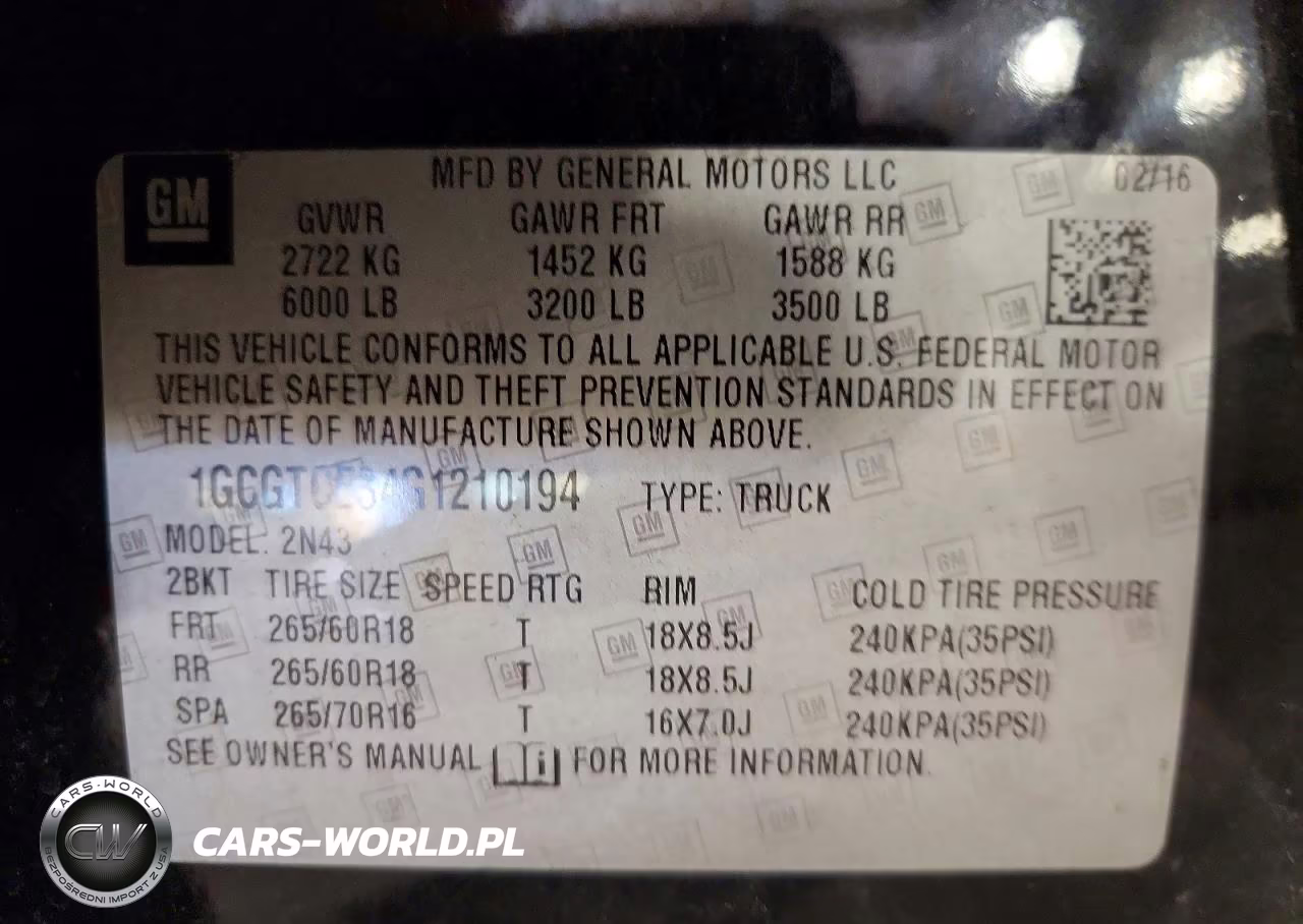 2016 Chevrolet Colorado Lt VIN:1GCGTCE34G1210194 - 13
