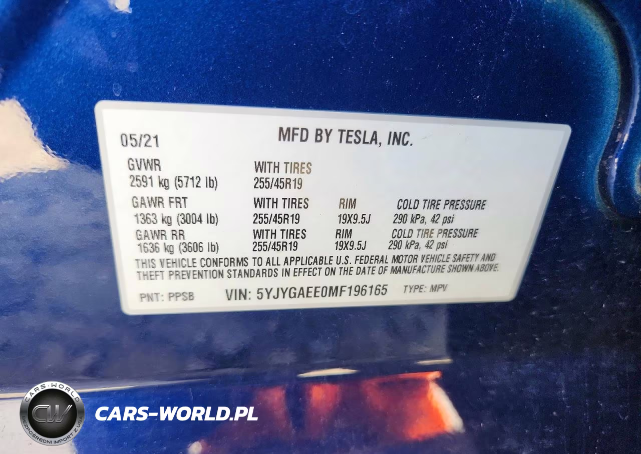 2021 Tesla Model Y VIN:5YJYGAEE0MF196165 - 13