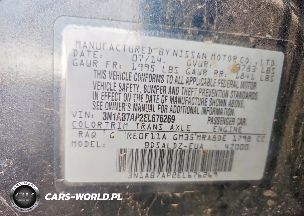 2014 Nissan Sentra Sv VIN:3N1AB7AP2EL676269 - 13