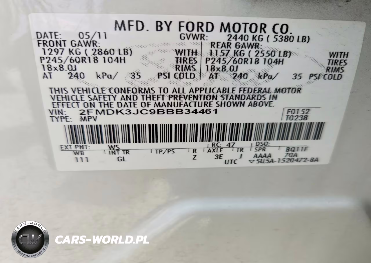2011 Ford Edge VIN:2FMDK3JC9BBB34461 - 13