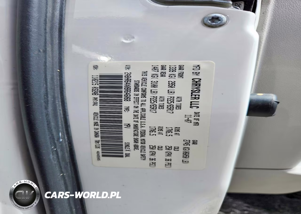 2008 Chrysler Town & Country Limited VIN:2A8HR64X08R646068 - 13